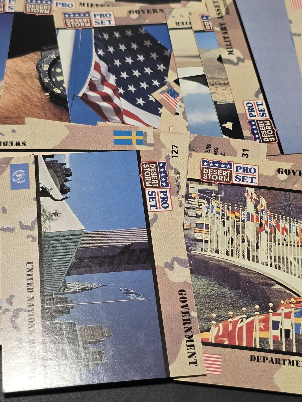 Vintage 1991 Pro Set Desert Storm Trading Cards Base Set 249 Missing #13